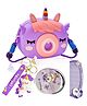 FunBlast Unicorn Sling Bag with Key Ring, Comb and Mirror  Purple