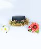 Tia Hair Accessories Set Of 3 Floral Embellished Hair Clips & Comb -  Gold Peach & Cream