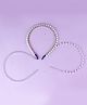Tia Hair Accessories Set Of 3 Pearl Studded Hair Bands - Off White