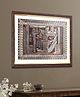 Shree Kala Home Decor God Osiris with Winged Goddess ISIS Foil Embossed wall Painting