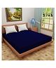 DREAM CARE Water Proof Terry Cloth Fitted Mattress Protector King Bed Mattress Cover 72x78 Inches - Navy Blue
