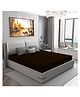 DREAM CARE Water Proof Lycra Stretchable Fitted Mattress Protector Single Bed Mattress Cover 36x72 Inches - Coffee