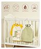 Mi Arcus Cotton Full Sleeve Water Resistant Coverall Feeding Bibs/Apron With Velcro Closure 6-18  M(Pk Of 2) - Pastel Multi