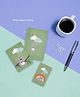 Mi Arcus Koala Print Paper Diary in 3 Sizes Pack of 3 for Kids Green 2Y+