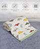 Mi Arcus Printed Premium Soft Knitted Sherpa Blanket for 0-12 M, 100X85 CM - Cream