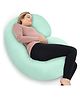 Kwality Dreams Maternity Pillow C Shape Aqua Blue