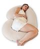 Kwality Dreams Maternity Pillow C Shape Cream