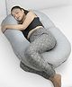Kwality Dreams Maternity Pillow C Shape Light Grey