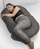 Kwality Dreams Maternity Pillow C Shape Dark Brown