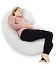 Kwality Dreams Maternity Pillow C Shape Light Grey