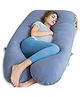 Kwality Dreams Maternity Pillow U Shape Dark Blue