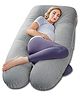 Kwality Dreams Maternity Pillow U Shape Dark Grey