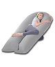 Kwality Dreams Maternity Pillow U Shape Light Grey