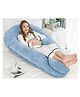 Kwality Dreams Maternity Pillow U Shape Blue