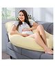 Kwality Dreams Maternity Pillow U Shape Cream