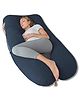 Kwality Dreams Maternity Pillow U Shape Dark Blue