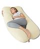 Kwality Dreams Maternity Pillow U Shape Cream