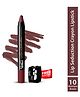 Glam21 Lip Seduction Non-Transfer Crayon Lipstick Lightweight & Longlasting Creamy Matte Formula, 3.6g Brown-10