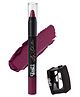 Glam21 Lip Seduction Non-Transfer Crayon Lipstick Lightweight & Longlasting Creamy Matte Formula, 3.6g Purple Mousse-12