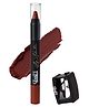 Glam21 Lip Seduction Non-Transfer Crayon Lipstick Lightweight & Longlasting Creamy Matte Formula, 3.6g Coffee-15