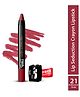 Glam21 Lip Seduction Non-Transfer Crayon Lipstick Lightweight & Longlasting Creamy Matte Formula, 3.6g Hollywood Nude-21