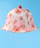 Babyhug Bucket Hat Floral Print -Pink