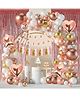 Surprise Decor Pink Rose Gold Balloons Garland Arch Kit, Birthday Party Decorations Set 12 18 Inch, Happy Birthday Banner, Fringe Curtains, Tassel Garland for Girls