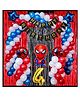 Surprise Decor 4th Happy Birthday Decoration Items Spider Theme Combo Pack of 57 Pcs for Boys, Girls, Kids Spider Theme Birthday Party Decorations, Spider Balloons For Birthday Decorations
