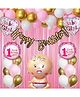 Surprise Decor Banter First Birthday Decoration for Girls - 1st Birthday Theme Decorations for Girls - Baby 1st Birthday Party Supplies for Girls Birthday