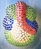 Devansh  G20,Mosaic Multicolor Ganesh Ji Wall Mounted Light