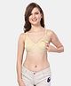 Fabme Cotton Sleeveless Solid Non Padded Maternity Nursing Bra - Padded Skin