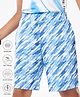 Pine Active Super Stretch Printed Cycling Shorts - Blue