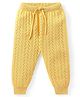 Babyhug Sweater Knit Fleece and Woollen Pants - Mustard