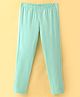UCB Cotton Knit Full Length Logo Printed Leggings - Light Blue