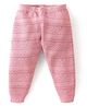 Babyhug Knitted Full Length Design Fleece & Woollen - Pink