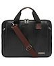 VISMIINTREND Stylish Unisex Vegan Leather Laptop Bag - Black