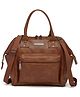 VISMIINTREND Stylish Vegan Leather Shoulder Sling Hobo Bag Backpack Handbag Purse for Women - Tan