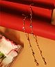 VIRAASI Set of 2 Gold Plated Heart Shaped Stone-Studded Anklet