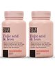 Sheneed Folic Acid & Iron Supplement for Pregnancy,Energy,Hair & Blood Iron Levels-(Pack of 2)