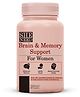 Sheneed Women's Brain & Memory Supports Supplement for Mental Focus Concentration and Performance-Brain Vitamins Blend for Cognitive Function Energy and Focus Support-60 Capsules