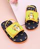 Babyoye Slip On Flip Flops with Velcro Closure & Back Strap Tiger Print - Blue & Yellow