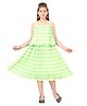 Aarika Sleeveless Checked Dress - Green