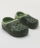 Priaansha Kids  Perforated  Slingback Clogs - Green