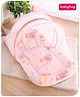 Babyhug Cotton Mattress Set with Mosquito Net Koala Print - Peach