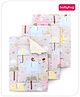 Babyhug Multi Purpose Baby Mat With Rainy Day Theme Print Set Of 3 - Light Beige
