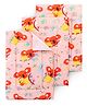 Babyhug Multi Purpose Baby Mat With Koala Print Set Of 3 - Peach