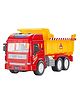YAMAMA Friction Powered Dumper Truck Lights And Music 6x6 Wheel Drive Road Super Truck Vehicle Car Toy For Kids - Multicolor