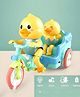 YAMAMA Musical Funny Duck Tricycle Toy For Kids With Light And Music 360 Degree Rotating Musical Toy For Kids Electric Cute Cartoon Duck Stunt Tricycle Toy For Kids  Multicolor