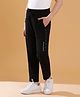 Lil Tomatoes Cotton Urbanlife Printed Track Pant - Black