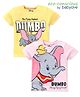 Babyoye Disney 100% Cotton Knit Half Sleeves T-Shirt with Dumbo Graphics Pack of 2 - Multicolour